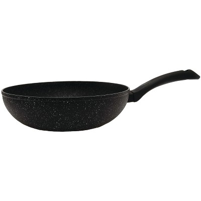 Goodful 12.5 Cast Aluminum, Ceramic Wok Stir-fry Pan With Side