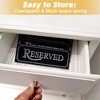 Reserved Table Signs, 6pcs Acrylic Reserved Signs for Wedding, Hotel Restaurant Reserved Table Signs Reminder Sign for Wedding Birthday Party - 3 of 4