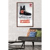 Trends International NHL Calgary Flames - Drip Skate 21 Framed Wall Poster Prints - 2 of 4