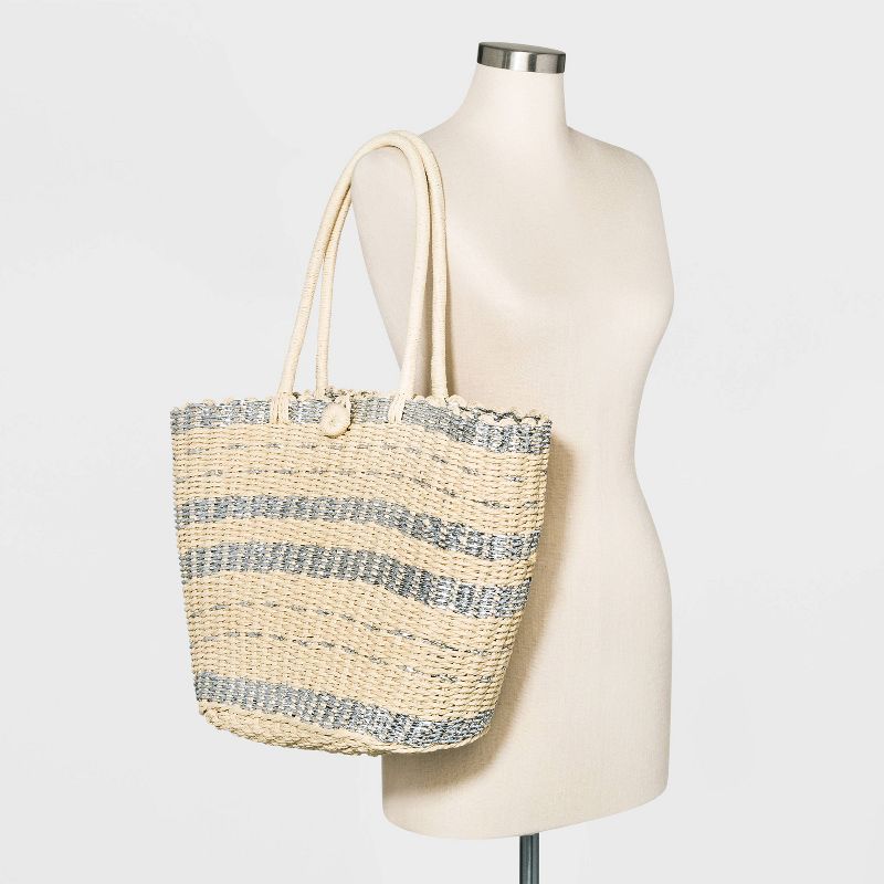Straw Tote Handbag - A New Day&#8482; Natural, 2 of 5
