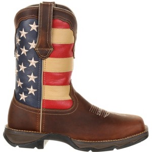Women's Lady Rebel Work™ by Durango® Steel Toe Patriotic Flag Work Boot - 1 of 4