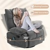 Teddy Fabric Manual Reclining Oversized Recliner Chair with 8-Point Vibration Massage, Heat and Remote Control - 4 of 4