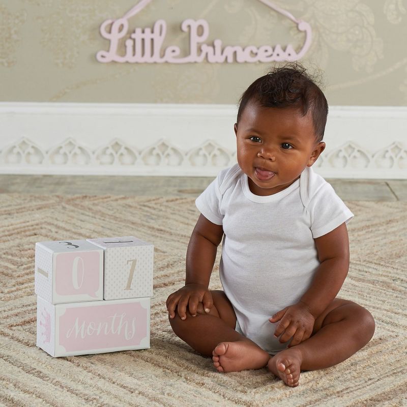 Baby Aspen My First Milestone Princess Baby Age Blocks | BA22006PK, 3 of 9