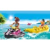 PLAYMOBIL Starter Pack Family Fun Jet Ski with Banana Boat, 10 Pieces, Ages 4-10 Years - 2 of 4