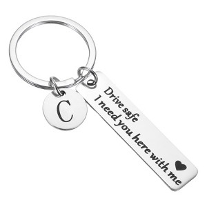 Unique Bargains Stainless Steel Personalized Durable Keychain with Gift Box 1 Set - 1 of 4