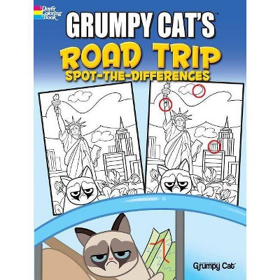 Grumpy Cat's Road Trip Spot-The-Differences - by  John Kurtz (Paperback)