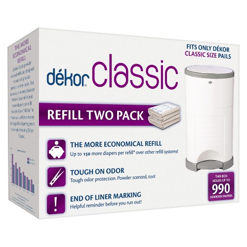 Dekor Classic Diaper Pail Refills - 2pk