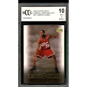 Lebron James Rookie Card 2003 Upper Deck Box Set #27 BGS BCCG 10 - 1 of 2