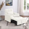 Sleeper Chair Bed, Convertible Chair Bed With Pillow, 3-angle Adjustable Backrest, 330 Pounds Bearing Capacity Multi-Functional Lounge Chaise - 3 of 4