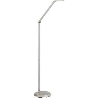 Possini Euro Design Possini Euro Kobie Adjustable Satin Nickel LED Task Floor Lamp