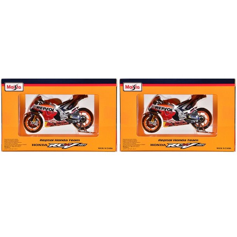 Honda RC213V #44 #93 "Repsol Honda Team" "MotoGP World Championship" (2021) Set of 2 1/18 Diecast Models by Maisto - image 1 of 3