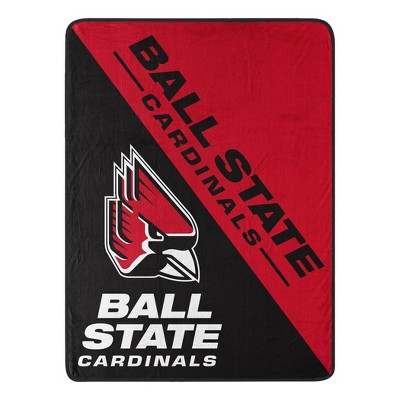 NCAA Ball State Cardinals 46"x60" Micro Fleece Throw Blanket