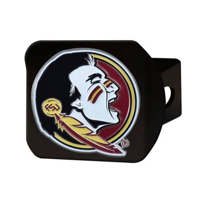 NCAA Florida State Seminoles University Metal Emblem Hitch Cover - Black