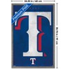 Trends International MLB Texas Rangers - Logo 25 Framed Wall Poster Prints - 3 of 4