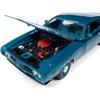1971 Dodge Charger R/T 426 Hemi Blue Metallic with Black Stripes "Class of 1971" 1/18 Diecast Model Car by Auto World - 3 of 4