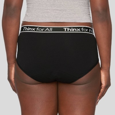 Thinx Women's Sport Briefs Black Target