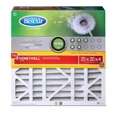 BestAir 20x20x4 MERV 8 Furnace Filter for Honeywell, Pack of 1