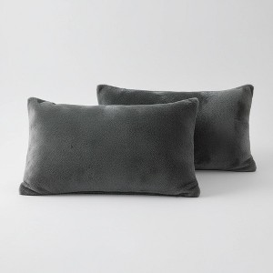 LISM Faux Fur Pillow Cases Set of 2 - 1 of 4