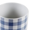 Design Imports Blue & White Buffalo Check Ceramic Canister Set/3 - 4 of 4