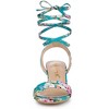 Allegra K Women's Block Heel Lace Up Heel Sandals - 2 of 4