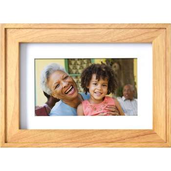7" Digital Picture Frame with Mat Natural Wood - Polaroid