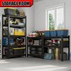 Syemin Utility Storage Shelves 5 Tier Changeable Assembly Storage Rack, Heavy Duty Shelves, Garage Shelving Storage, Black, 21.3"*11.4"*59.1" - 2 of 4
