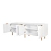 FONTOI TV Stand with Storage Drawers for Televisions up to 80", Media Center, Storage Console Table for Living Room, White, 15.75"*23.62"*70.86" - 3 of 4