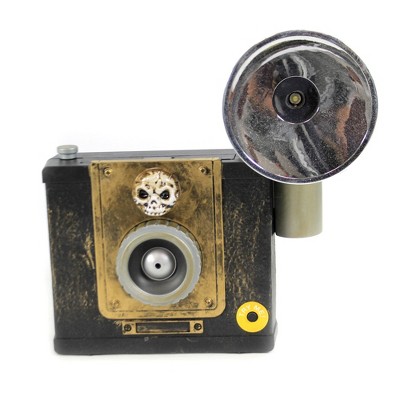 Halloween 9.25" Camera With Flash And Motion. Flash Muic Picture  -  Decorative Figurines