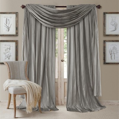 gray curtain scarf