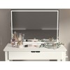 Vanity Desk Set With Mirror For Makeup, Makeup Table With 1 Drawer Storage Cosmetics, Vanity Dressing Table For Bedroom With Stool,White - 4 of 4