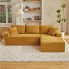 Dolonm 103" L-shaped Modular Cloud Sofa,Compressed Boneless with Deep Seats,No Assembly, for Living Rooms Bedrooms - 4 of 4