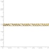 Black Bow Jewelry 4mm, 14k Yellow Gold, Open Concave Figaro Chain Bracelet - 4 of 4