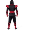 Joyfy Men's Classic Ninja Costume Set with Hood & Mask | Full Black Stealth Outfit for Halloween, Cosplay - 4 of 4