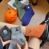 Anna-Kaci Women's 3-Pack Crew Socks with Ribbed Cuffs in Festive Halloween Design - 3 of 4
