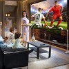 Costway 100'' Projector Screen w/ Stand 16:9 HD 4K Indoor Outdoor Projection Movie Screen - 3 of 4