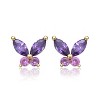 Guili Adorable 14k Gold Plated Butterfly Earrings for Toddlers and Kids Ð Elegant, Sparkling Jewelry with a Sweet and Playful Design - 3 of 3