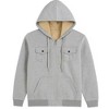 BenBen 2 Pack Men's Faux Shearling Zip Hoodie - 2 of 3