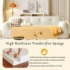 85.8" 3-Seater Chenille Sofa with Tufted Deep Seat & Pocket Spring,No Assembly,American Style Living Room Couch-Baofuwish - 3 of 4