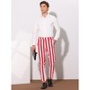 INSPIRE CHIC Men's Casual Striped Slim Fit Color Block Business Pants - 3 of 4