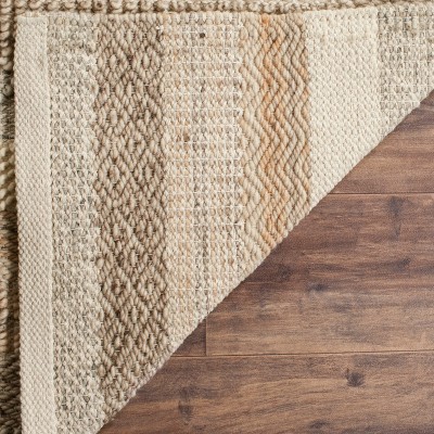 Natura Beige Wool Hand-Tufted Runner Rug 2'3" x 16'