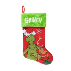 How The Grinch Stole Christmas Applique Holiday Stocking 20" - 1 of 3