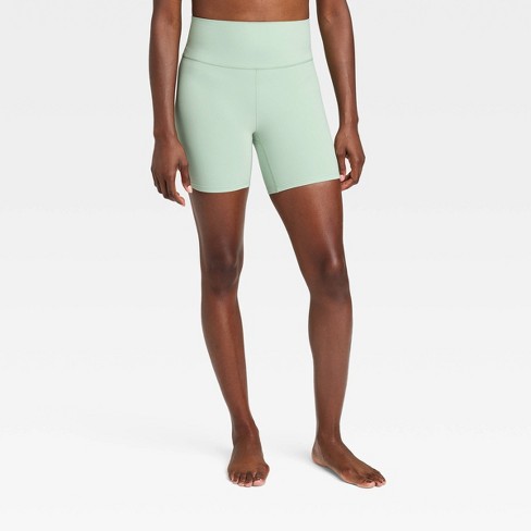 Women's Everyday Soft Ultra High-rise Bike Shorts 6 - All In Motion™ Fern  Green M : Target