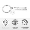 Unique Bargains Stainless Steel Personalized Durable Keychain with Gift Box 1 Set - 3 of 4