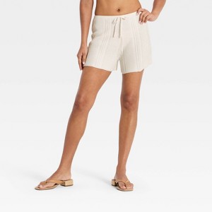 専用 S gather knit shorts Women's Knit Shorts - A New Day™ Cream S : Target
