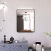 24 x 32 Inch Black Bathroom Mirror,Rectangle Vanity Wall Mirror,Modern Mirror for Wall,Rectangular Mirror for Bedroom Living Room Entryway - 2 of 4