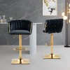 NicBex Vintage Counter Height Bar Stools Set of 2 Upholstered Barstools with Back and Footrest for Kitchen Island, Cafe - 4 of 4