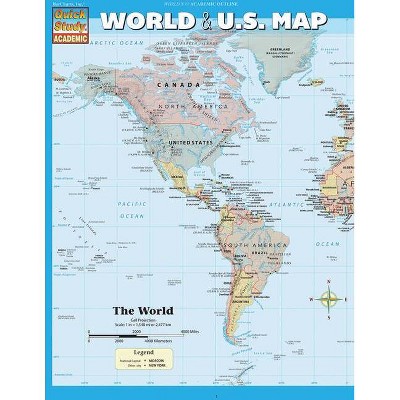 World & U.S. Map - by  Barcharts Inc (Sheet Map, Folded)