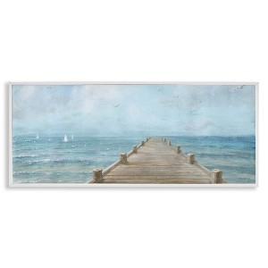 Stupell Industries Waterfront Pier Coastal Ocean View, 24" x 10" - 1 of 4