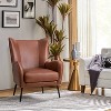 Harpocrates Classic Armchair with wingback and nailhead trim | ARTFUL LIVING DESIGN - 3 of 4
