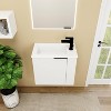 Garvee 22" Bathroom Vanity With Sink For Small Bathroom, Floating Vanity Storage Cabinet With Soft Close Door For Bathroom, White - 4 of 4